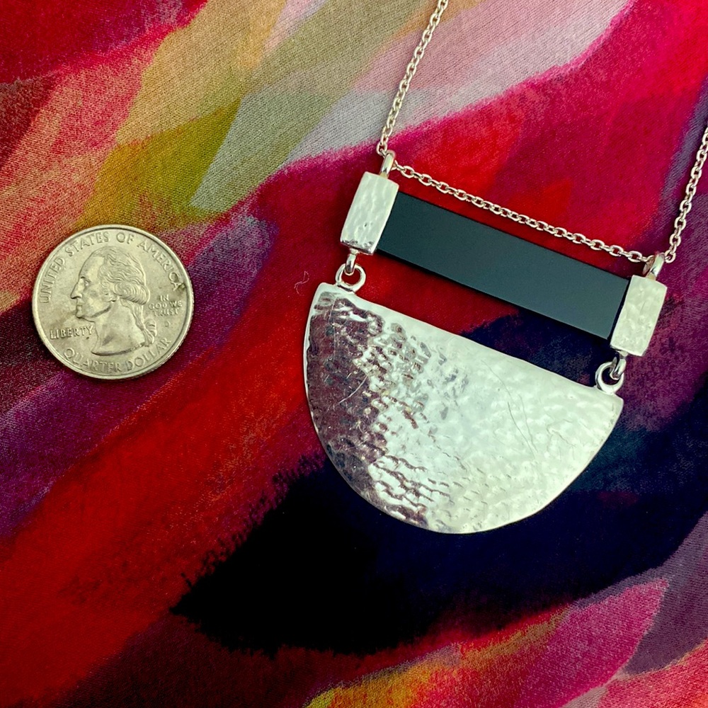 SILPADA Sterling/Onyx pendant necklace. RARE-can’t find another on Posh! Classic